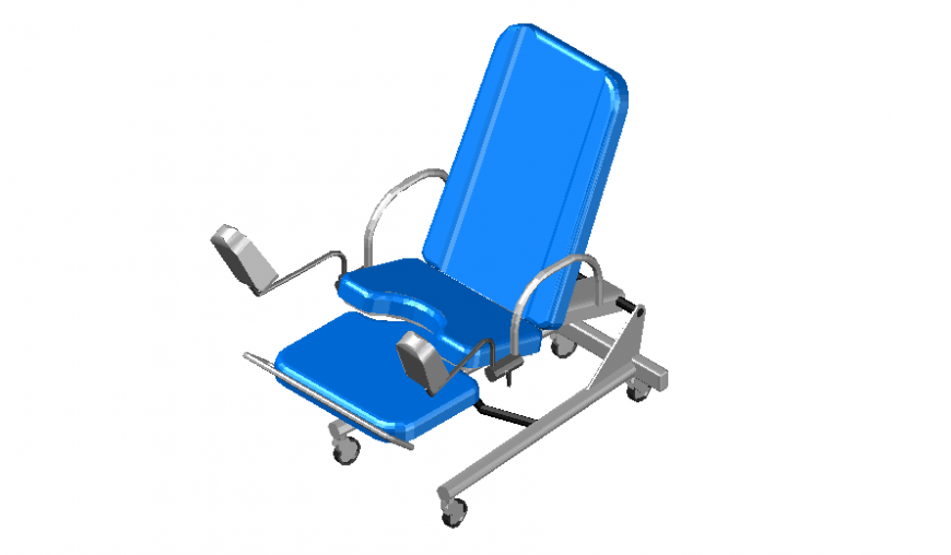 3 d hospital chair modal detail dwg file