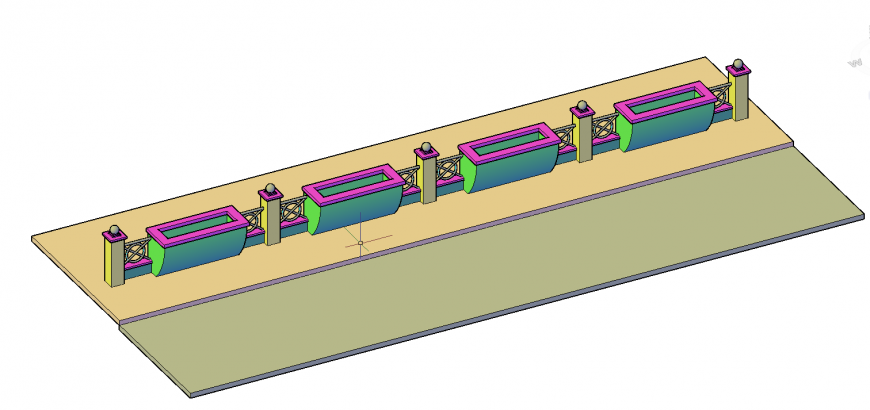 3D Compound Wall Design Detail