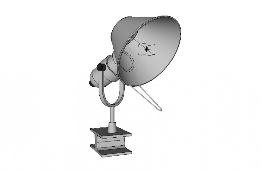 3d model of an electrical component of table lamp sketch-up file