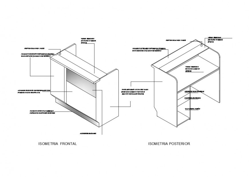 3d model of cabinet detail Furniture unit layout file in dwg format