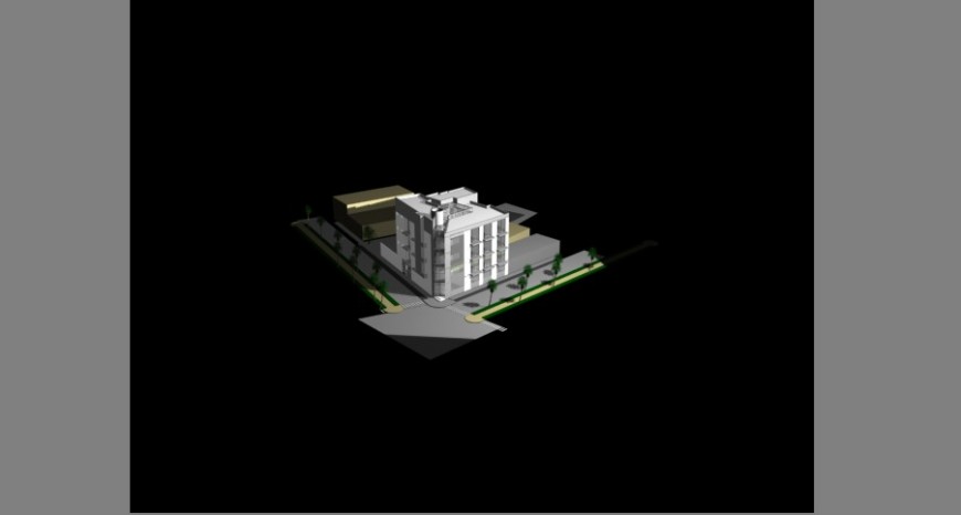 3d model of co-operative building 3d max file