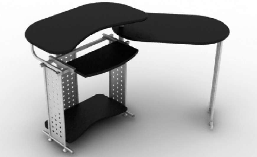 3d model of computer desk furniture blocks 3d max file