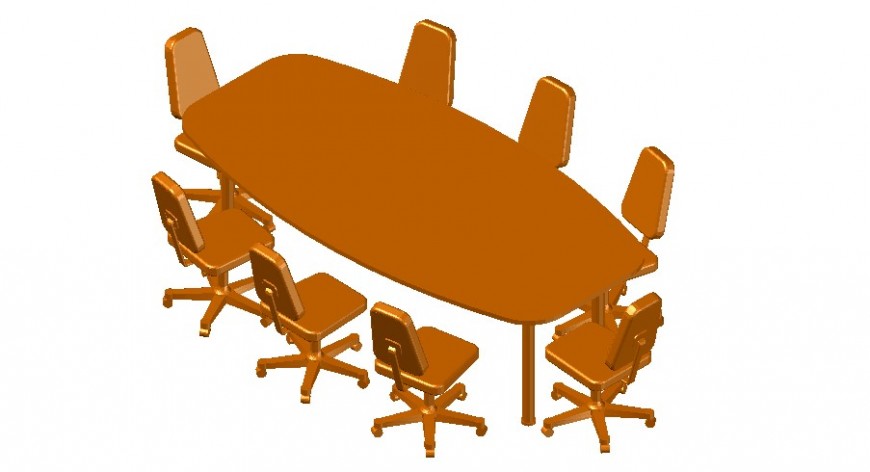 3d model of conference table detail furniture units layout autocad file