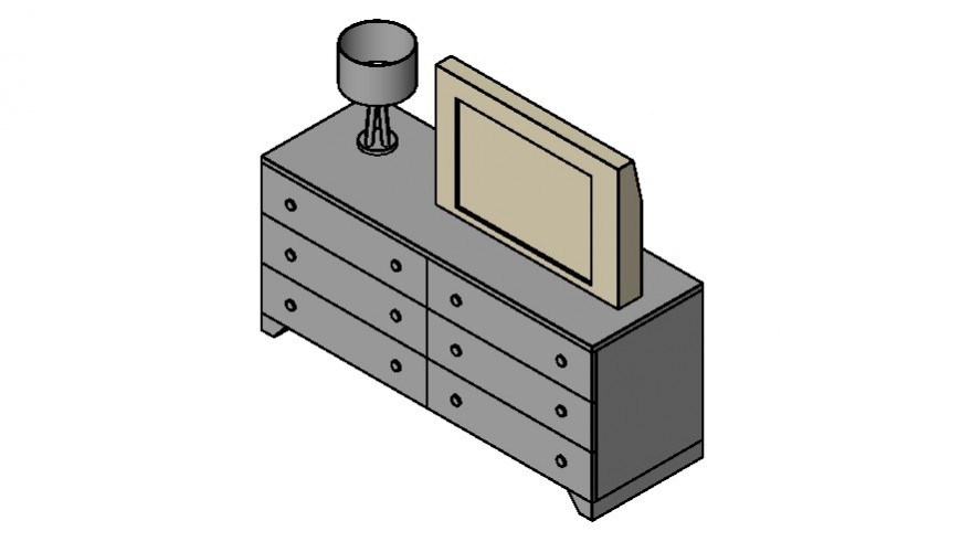 3d model of drawing room furniture block Revit file