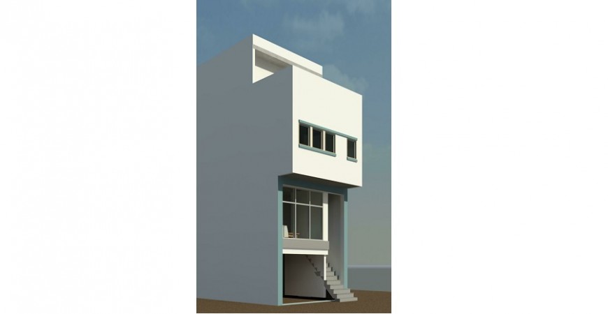 3d model of housing unit detail Revit file