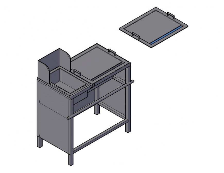 3d model of kitchen cabinet CAD furniture block layout file in autocad format
