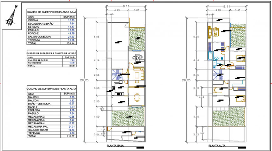 Wall section drawing of building.