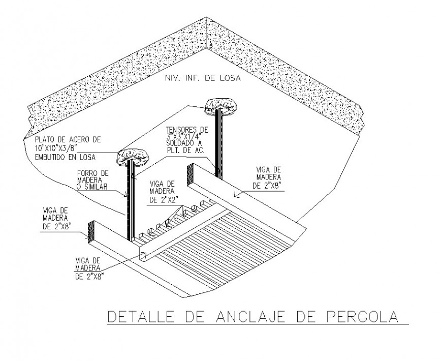 Anchor Slab detailing 2d view CAD structure layout file in dwg format