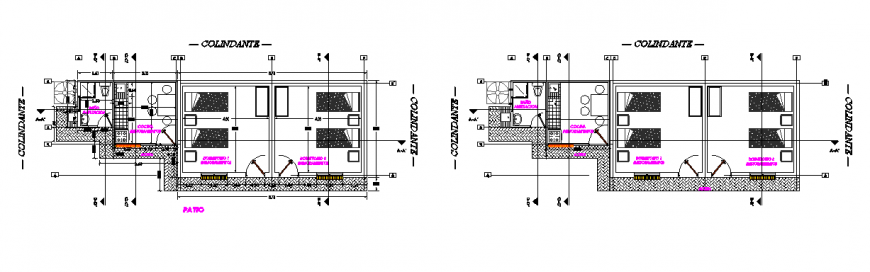 Architectural design of Social housing design drawing