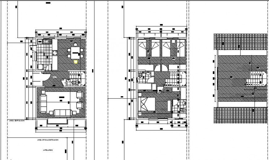 Architectural plan of a house dwg file
