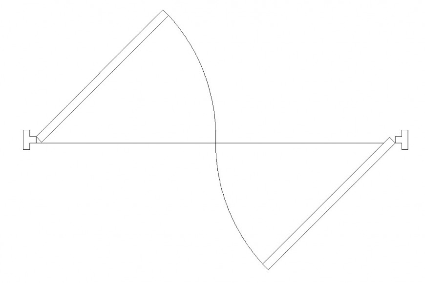 AutoCAD file of door plan block