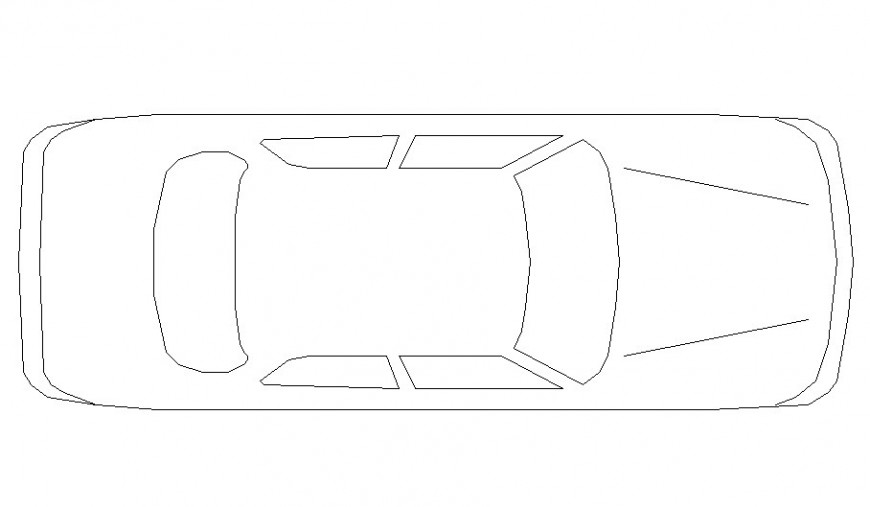 Autocad file of the car which includes a plan of the car.