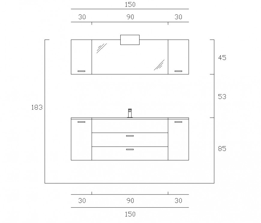 Bathroom block detail CAD furniture layout file in autocad file