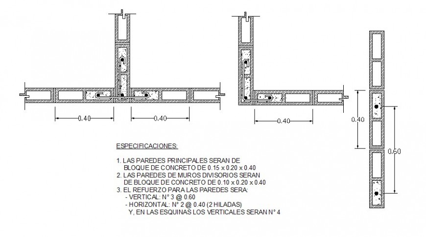Beam and column stirrups section plan layout file