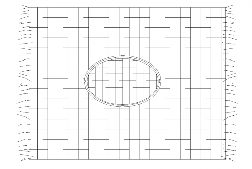 Bed design view with furniture view dwg file