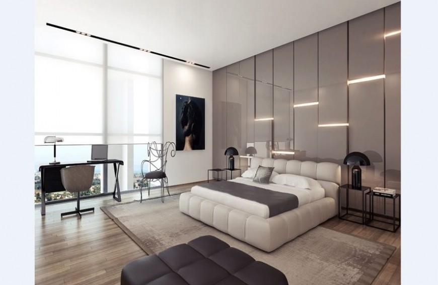 Bedroom interior view with 3d view image in JEPG file.