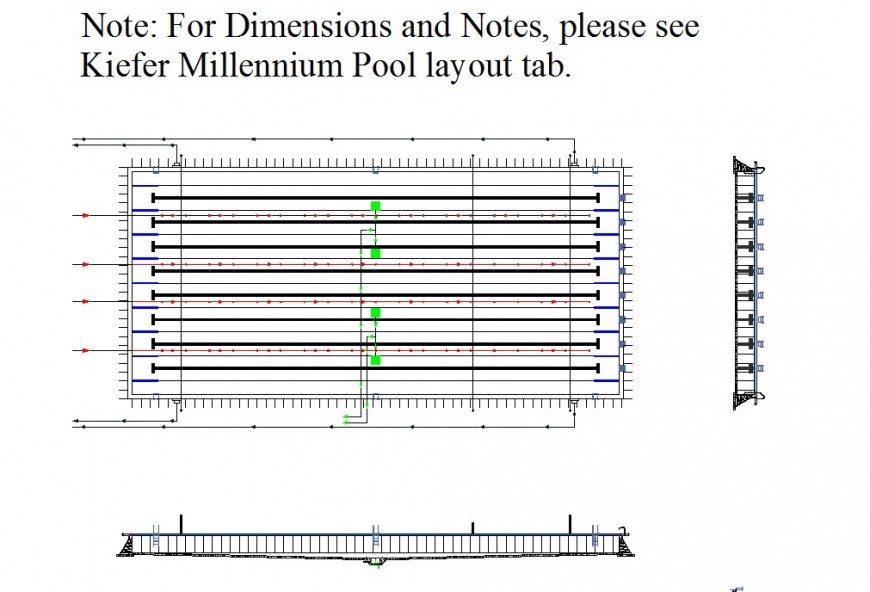 Bridge detail 2d view CAD structural block layout file in autocad format