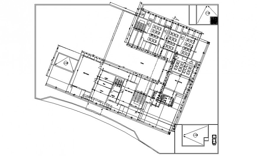 Building blocks detail 2d view drawing in AutoCAD