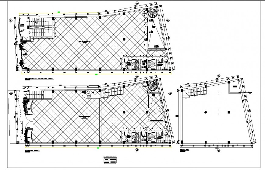 Building plan 2d view CAD structural block layout file in autocad format