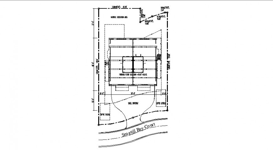 Building terraces plan detail 2d view layout file in autocad format