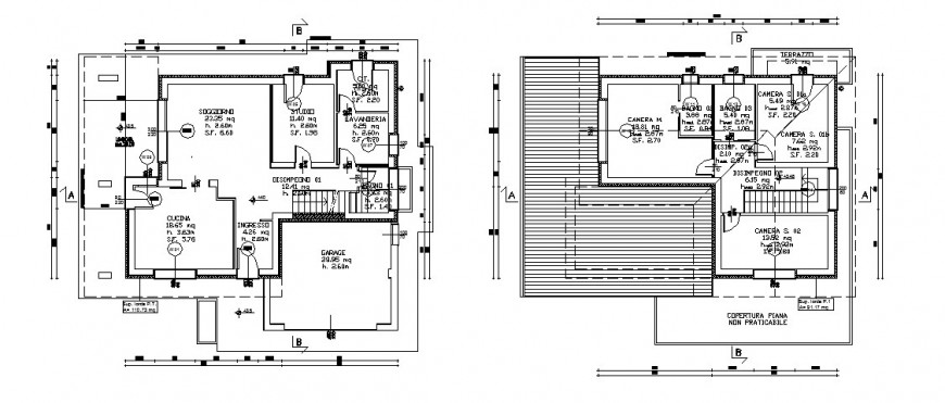 Bungalow roof detail drawing in dwg AutoCAD file.