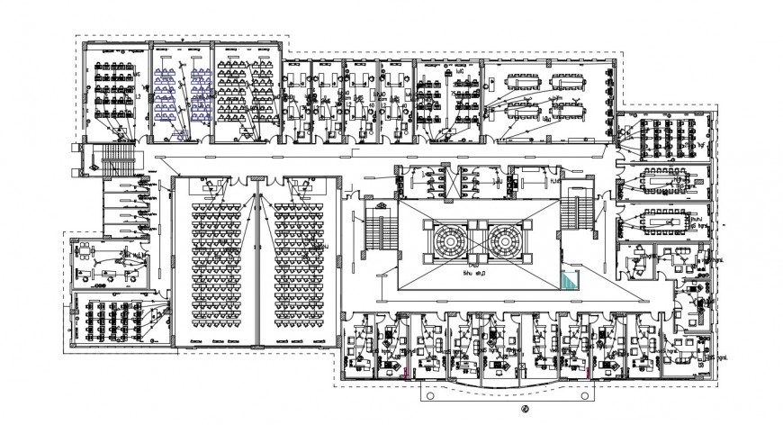 CAD drawings details of building 2d floor plan dwg file