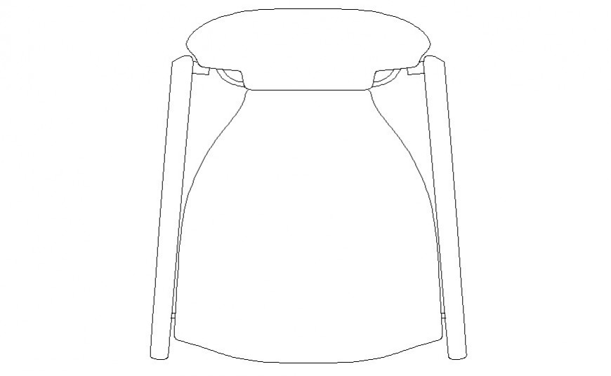 Chair block units detail drawing in autocad