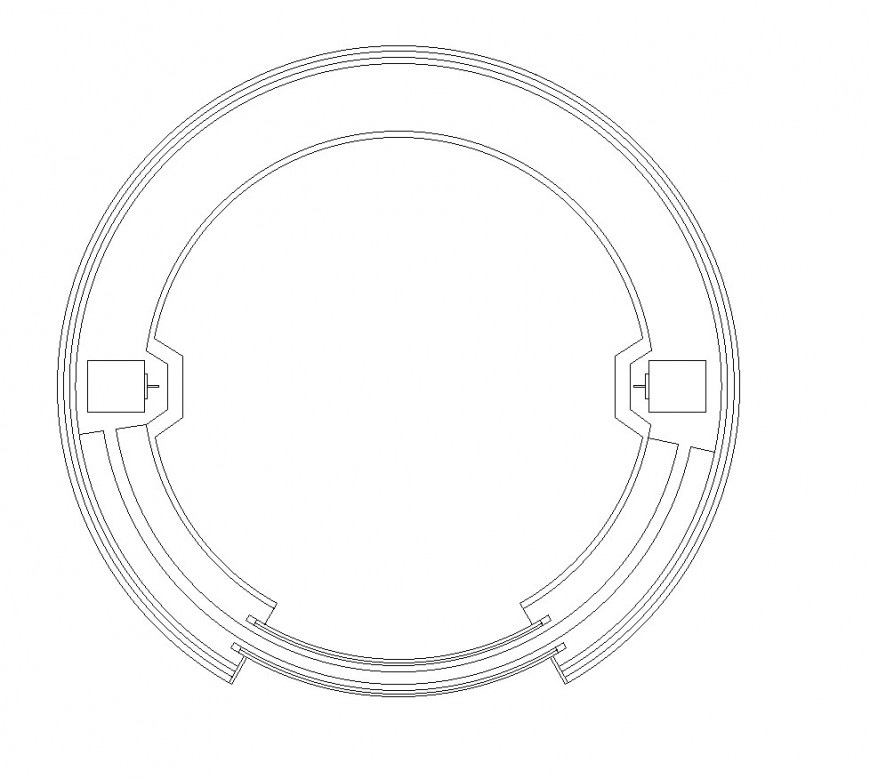 Circular lift design dwg file