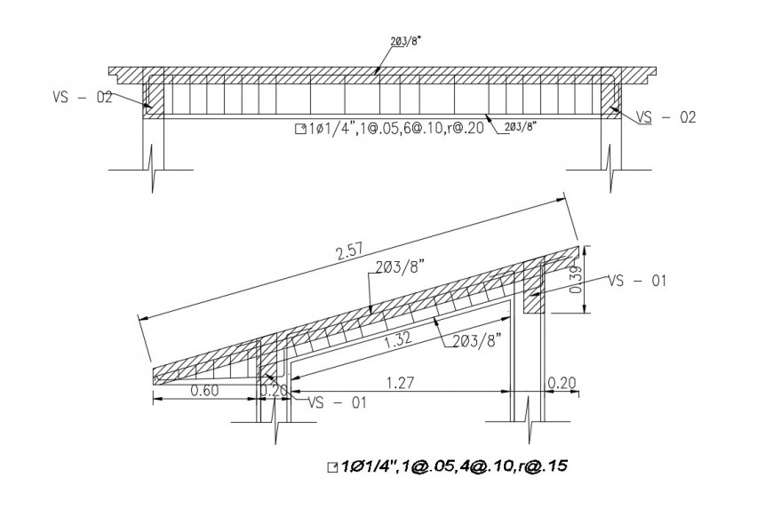 Column to beam connection 2d view CAD construction block autocad file