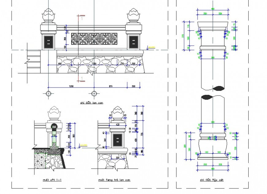 Compound wall structure detail 2d view CAD construction block layout autocad file