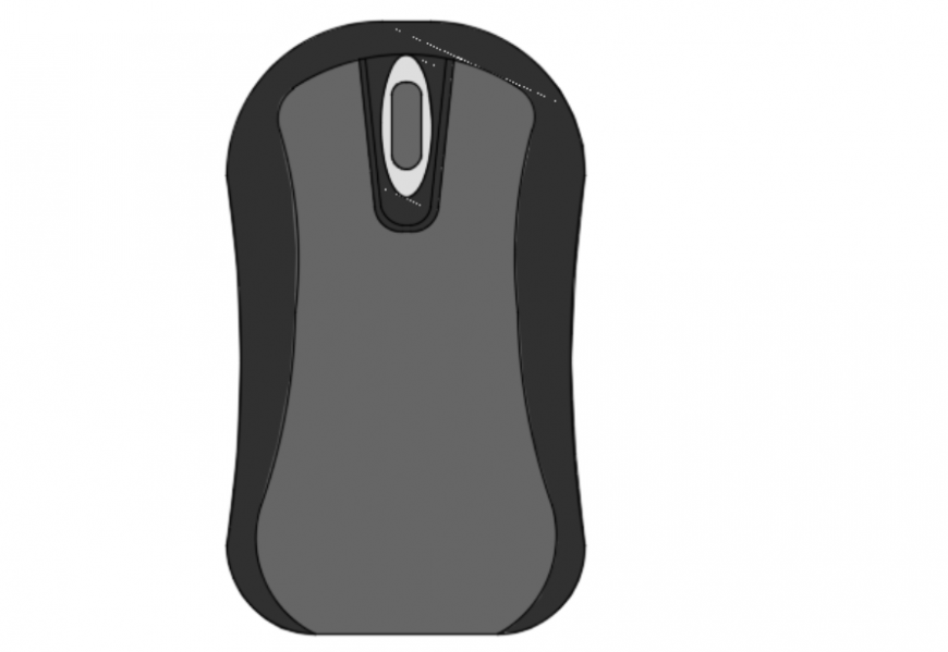 Computer mouse 2d detail