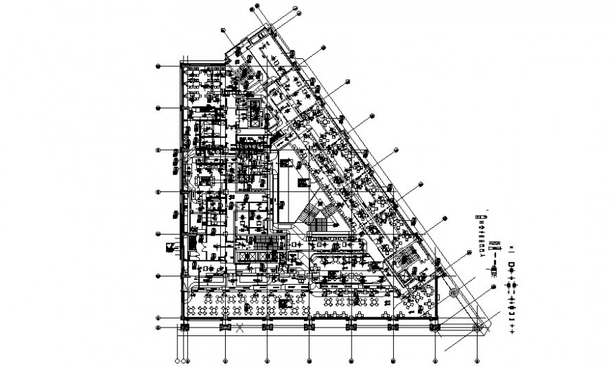 Detail of building units drawing in AutoCAD software
