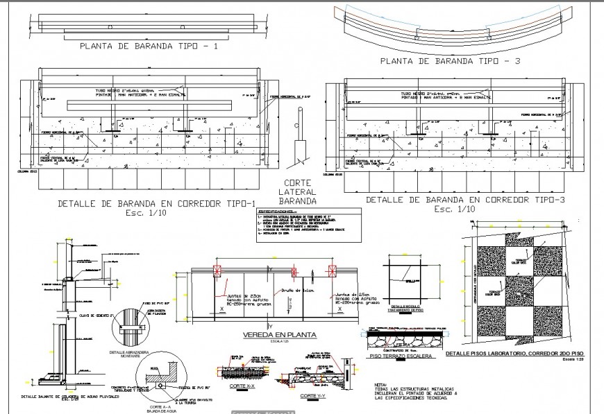 Different constructive unit 2d view CAD structural block layout autocad file