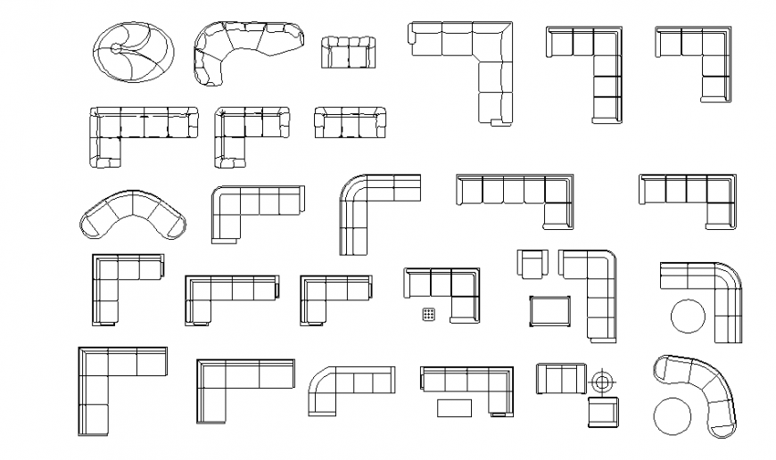 Different Type of Sofa Block Design