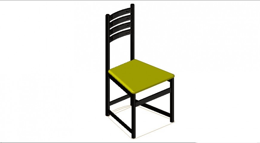 Dining chair units detail 3d model furniture units autocad file