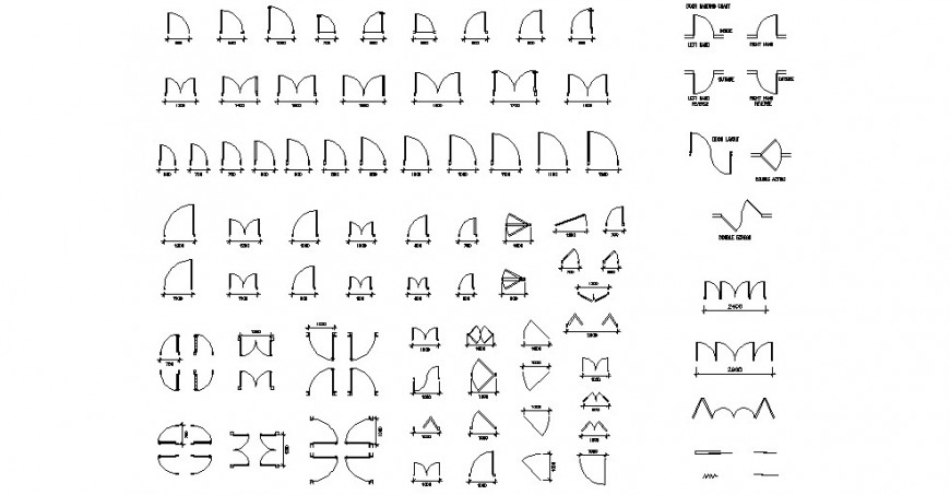 Door plan dwg file