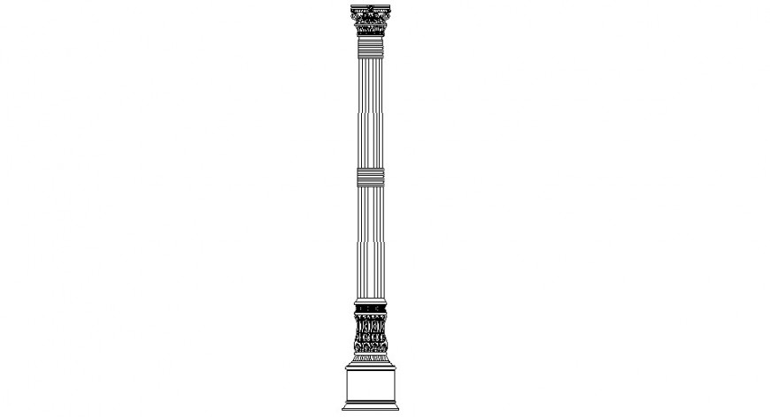 Doric column dwg file