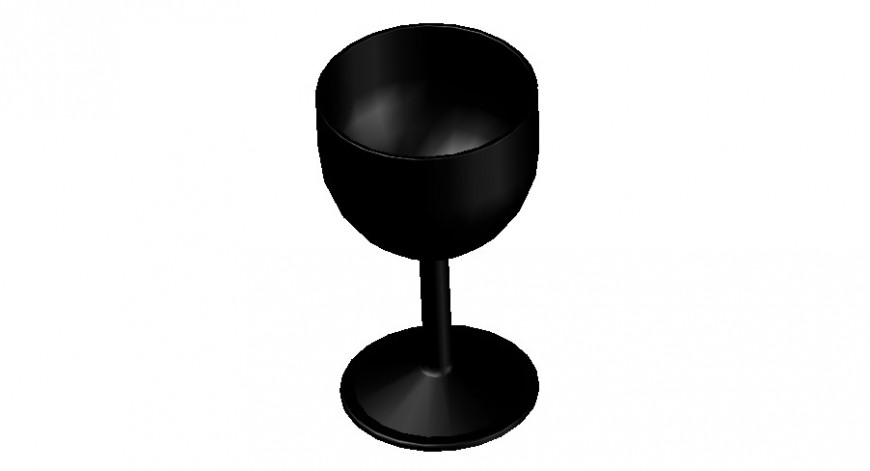 Dynamic glass crockery block 3d drawing details max file