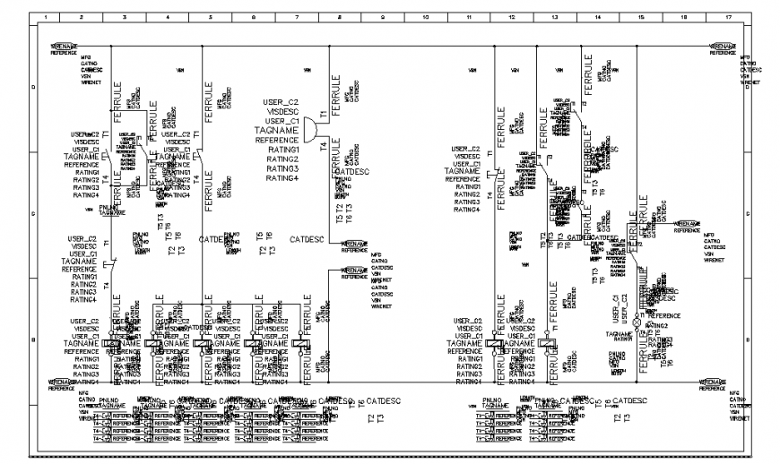 Electric Diagram Detail in DWG file