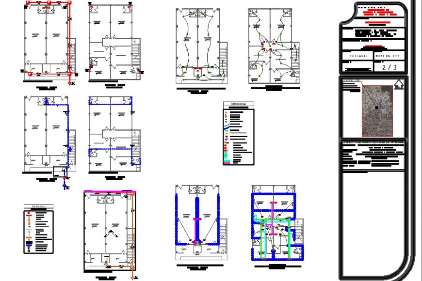 Electrical AutoCAD plan .