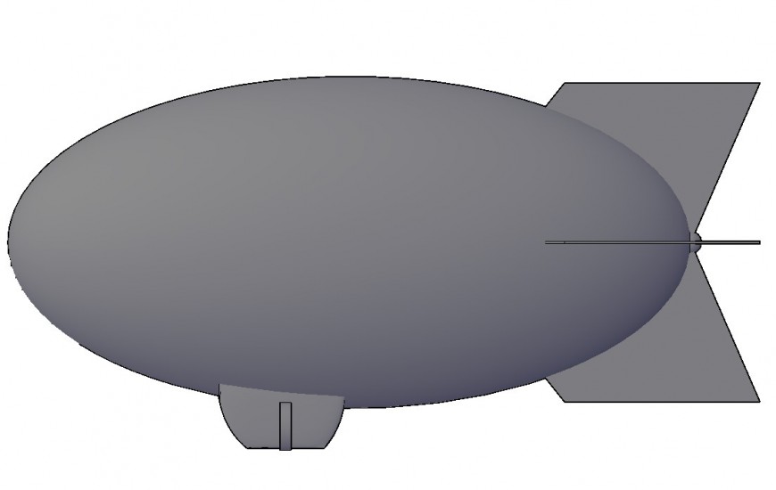 Ellipse rotor detail 3d model layout CAD structure autocad file