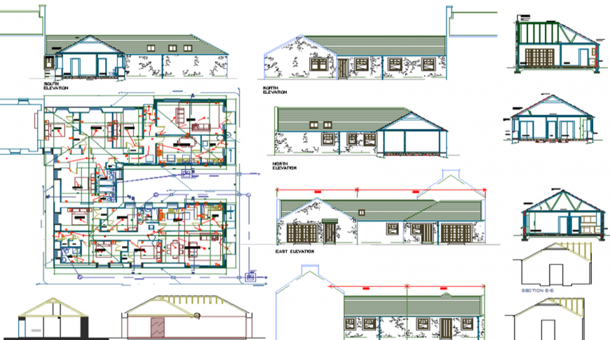 3d view of structure detail in dwg file