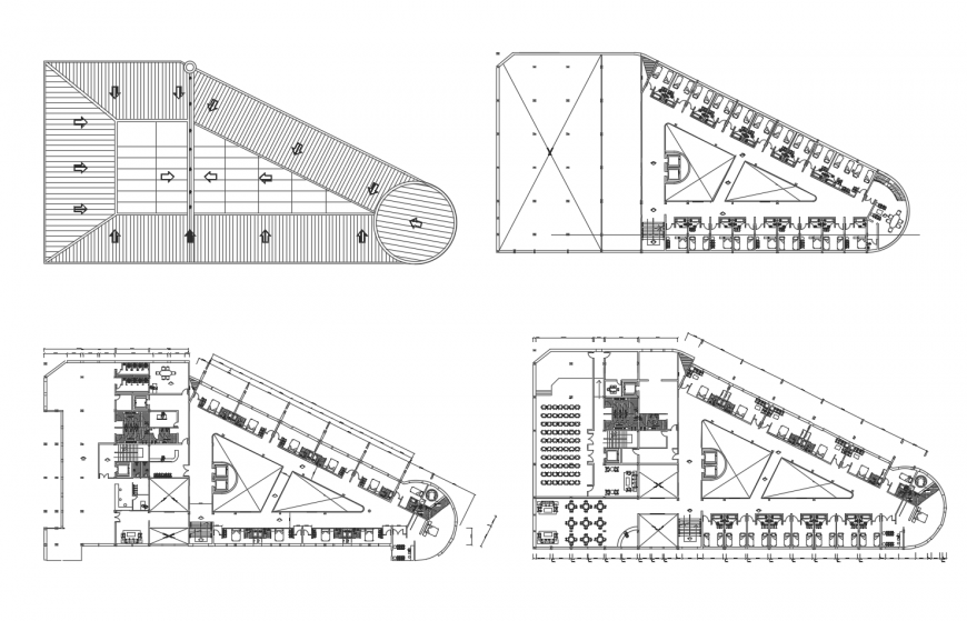 Floor plan distribution and cover plan details of luxuries hotel cad drawing details dwg file