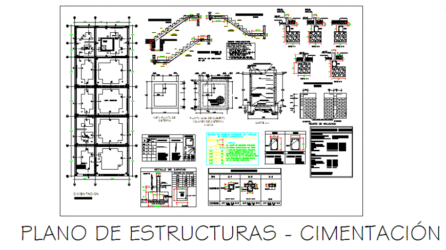 Foundation detail section drawing of multi familiary house-location design drawing