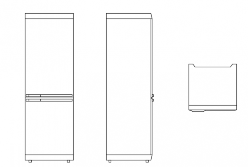 Fridge elevation detail