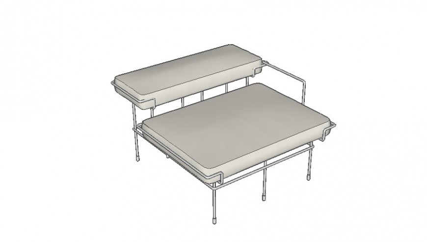 Furniture blocks detail 3d model layout sketch-up file