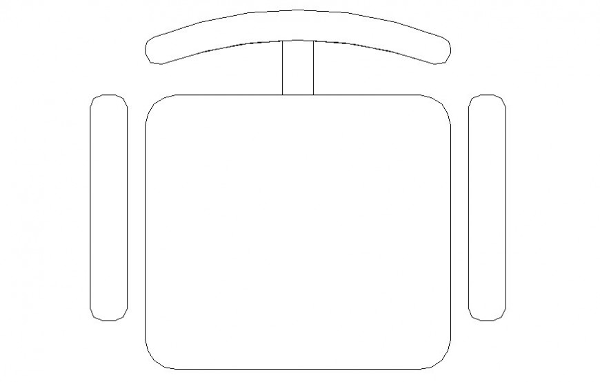 Furniture blocks of chair units 2d view in autocad
