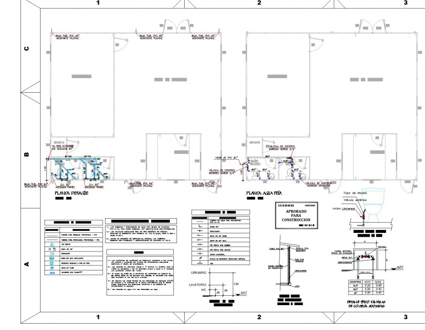 Gate house plan and section autocad file