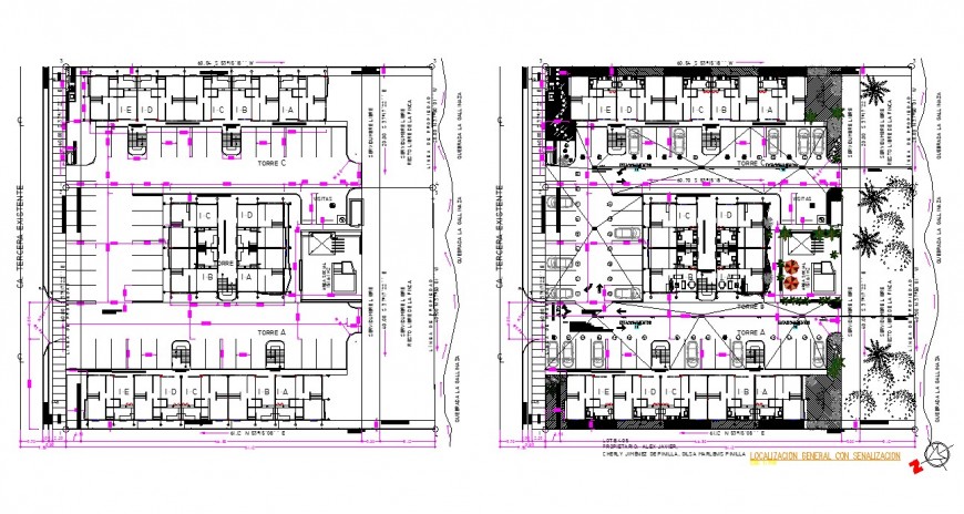 GYM to multi family house plan autocad file
