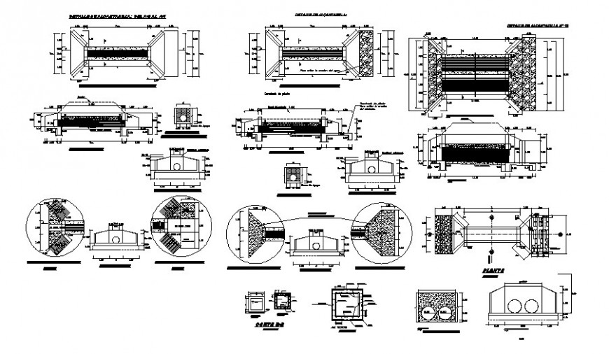 Highway construction detail drawing in AutoCAD file.